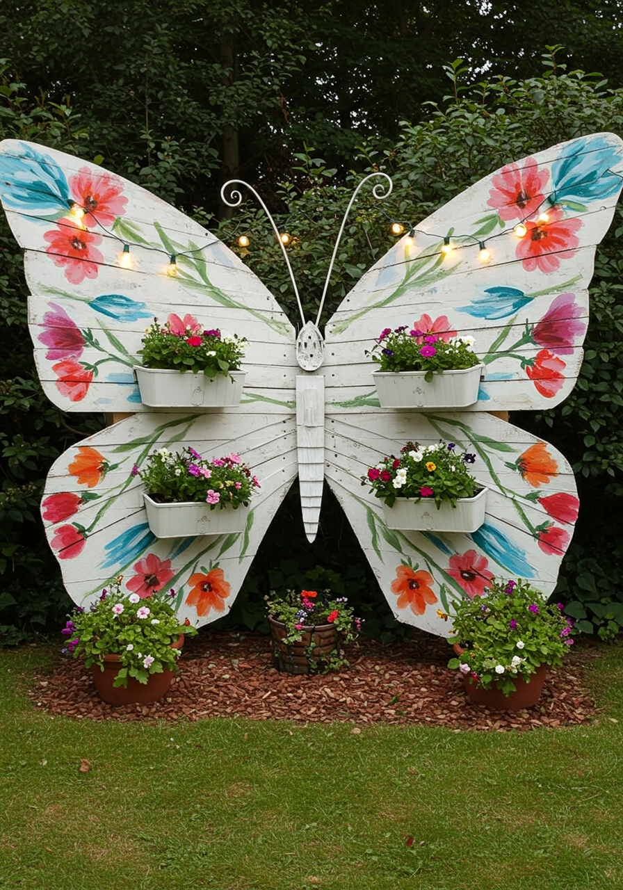 Pallet Ao Planter Paradise DIY A Rainbow Garden from Scrap Wood! (1)