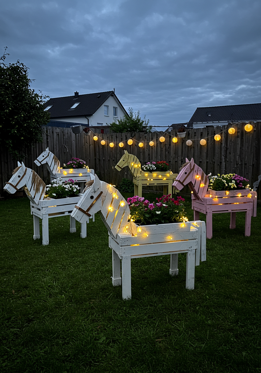 Pallet Ao Planter Paradise DIY A Rainbow Garden from Scrap Wood! (12)