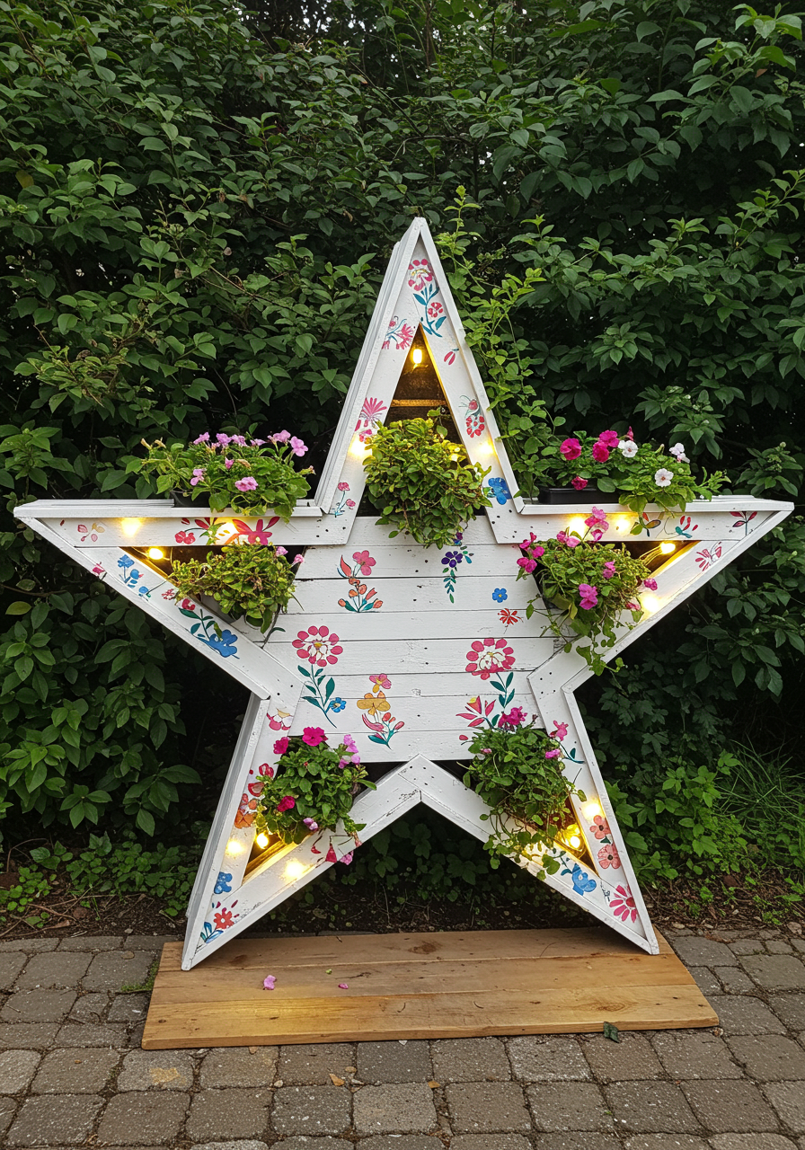 Pallet Ao Planter Paradise DIY A Rainbow Garden from Scrap Wood! (24)