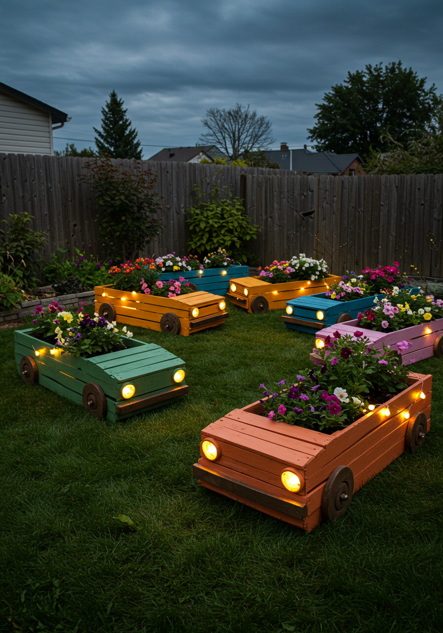 Pallet Ao Planter Paradise DIY A Rainbow Garden from Scrap Wood! (32)