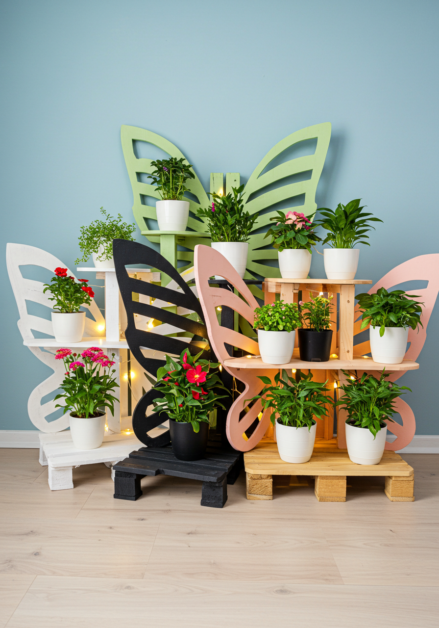 Pallet Ao Planter Paradise DIY A Rainbow Garden from Scrap Wood! (34)