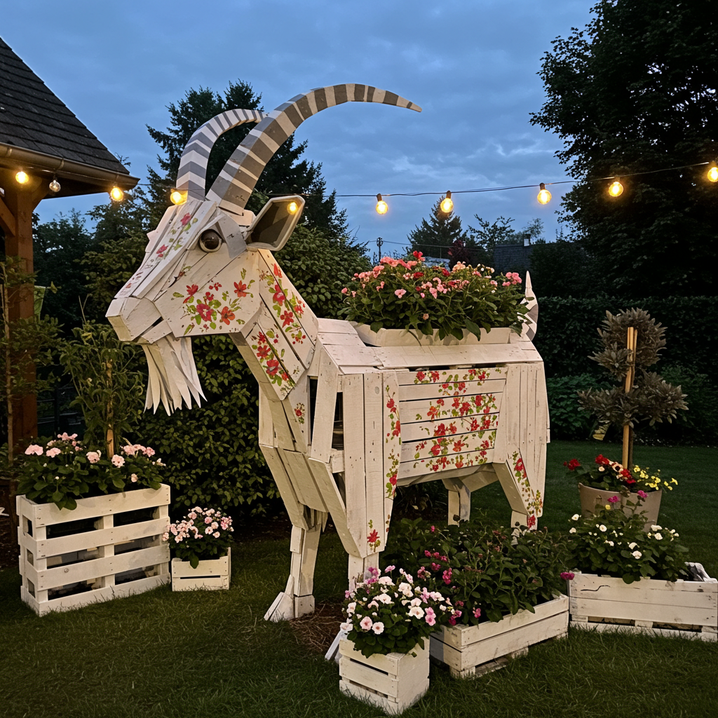 Pallets to Paws & Glow Build Adorable Light-Up Garden Animal Planters (15)