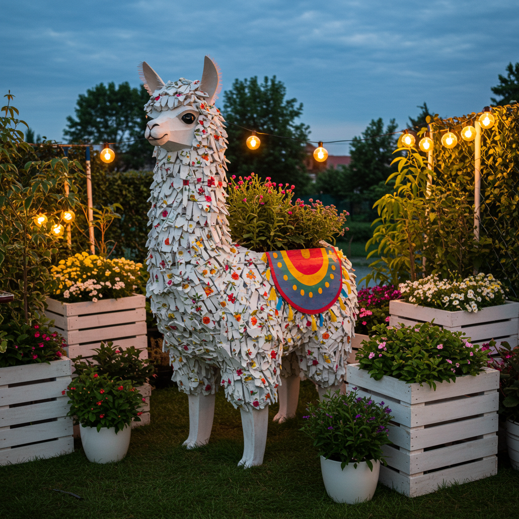 Pallets to Paws & Glow Build Adorable Light-Up Garden Animal Planters (17)