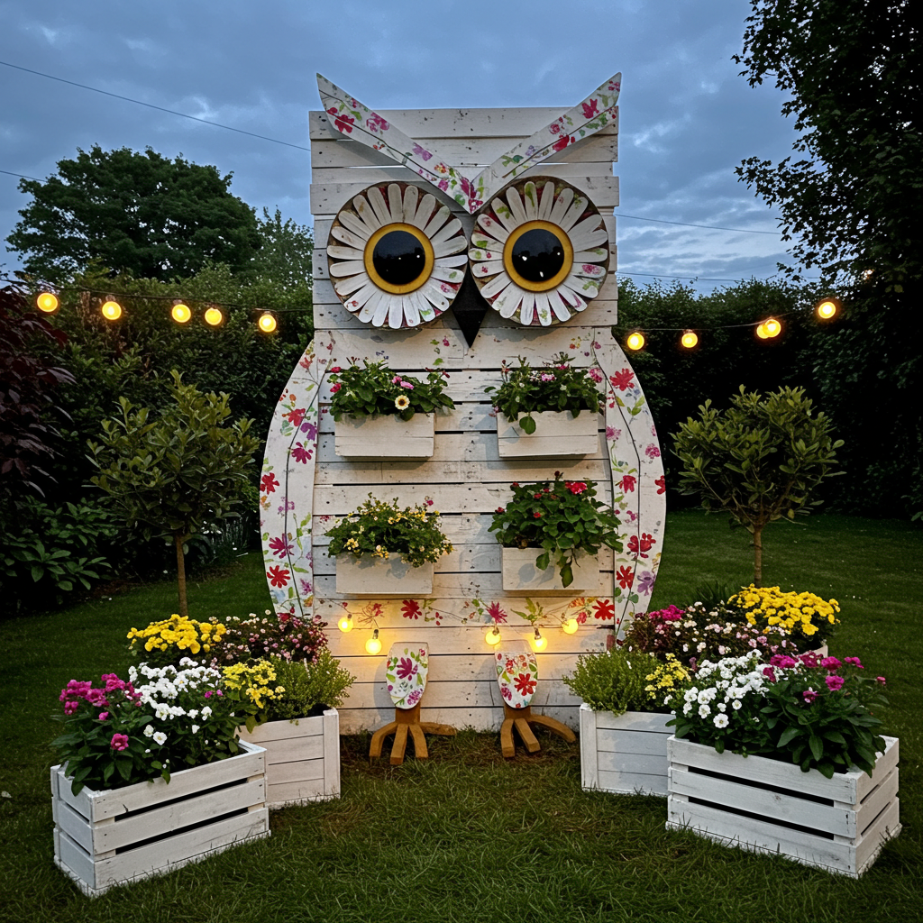Pallets to Paws & Glow Build Adorable Light-Up Garden Animal Planters (17)