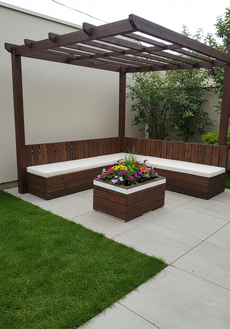 Creative Outdoor Seating Ideas Using Wooden Pallets (23)