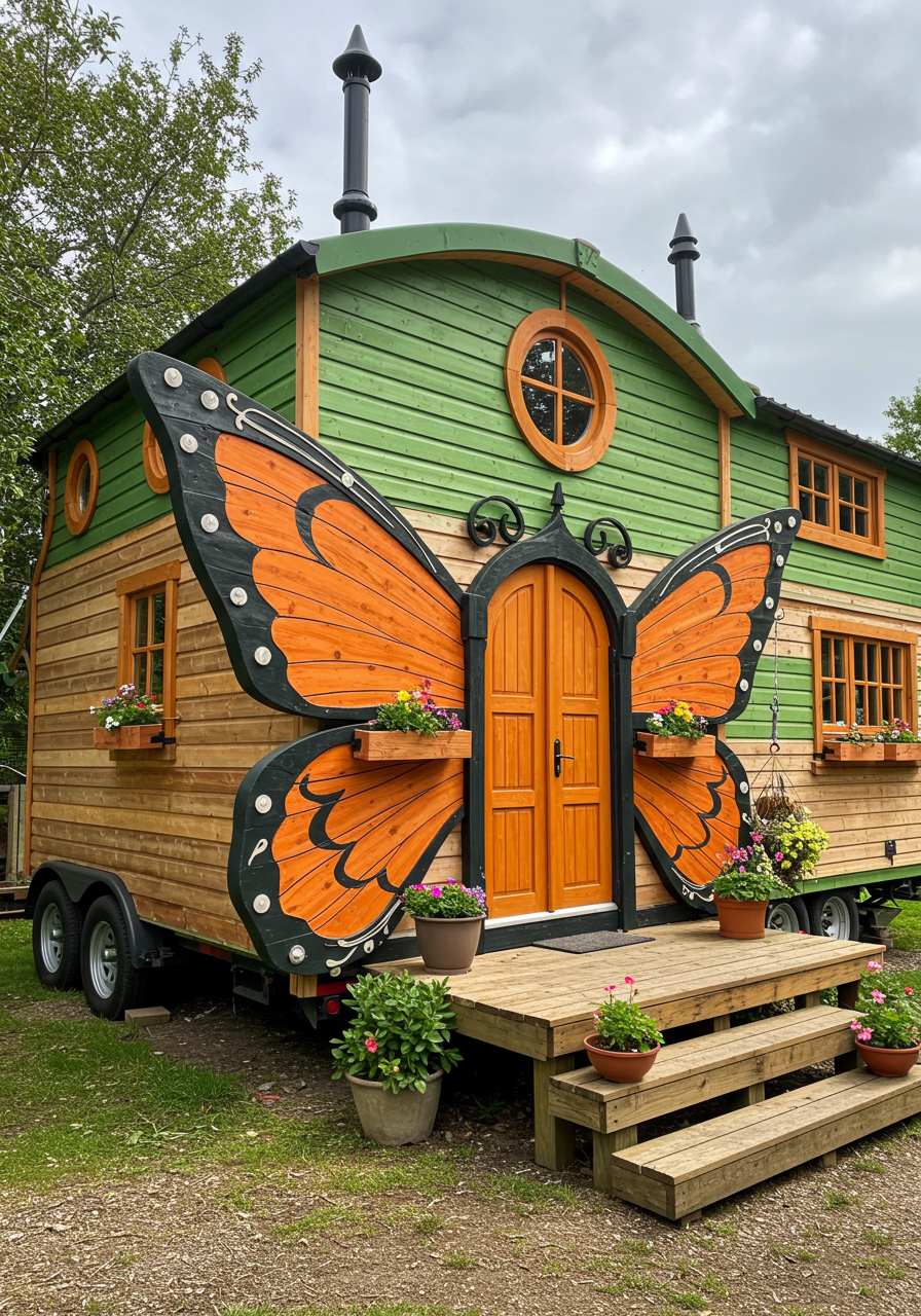 Rolling Timber Dreams Life in a Wooden Tiny House on Wheel (10)