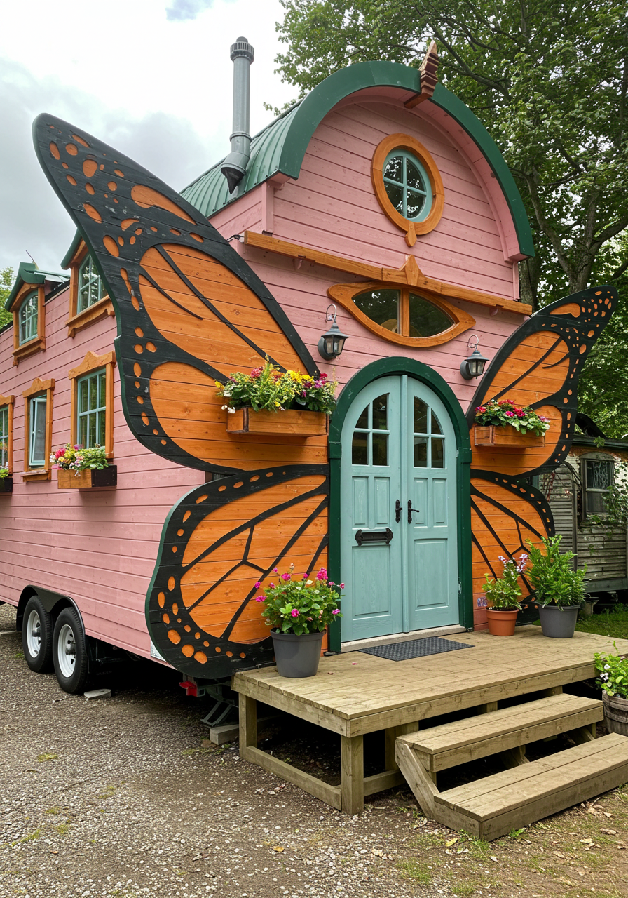 Rolling Timber Dreams Life in a Wooden Tiny House on Wheel (13)