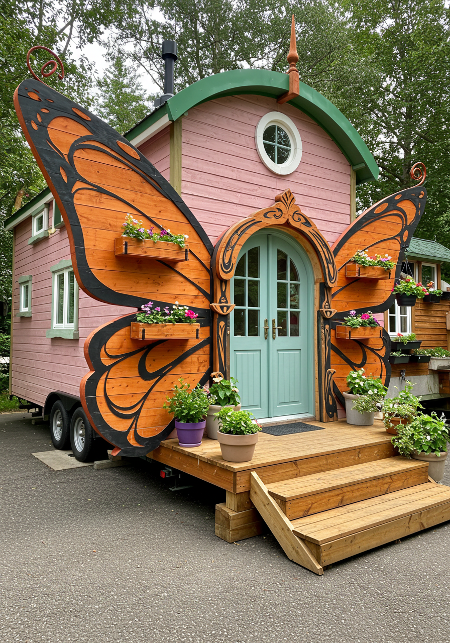 Rolling Timber Dreams Life in a Wooden Tiny House on Wheel (14)