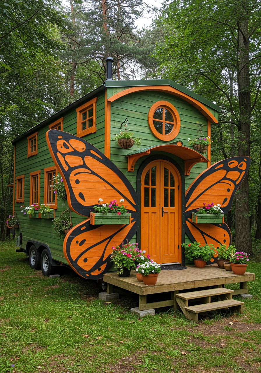 Rolling Timber Dreams Life in a Wooden Tiny House on Wheel (20)
