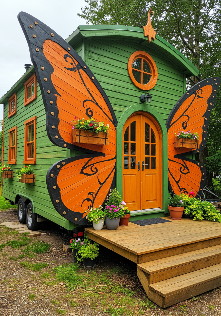 Rolling Timber Dreams Life in a Wooden Tiny House on Wheel (5)
