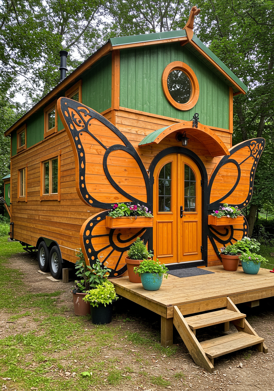 Rolling Timber Dreams Life in a Wooden Tiny House on Wheel (6)