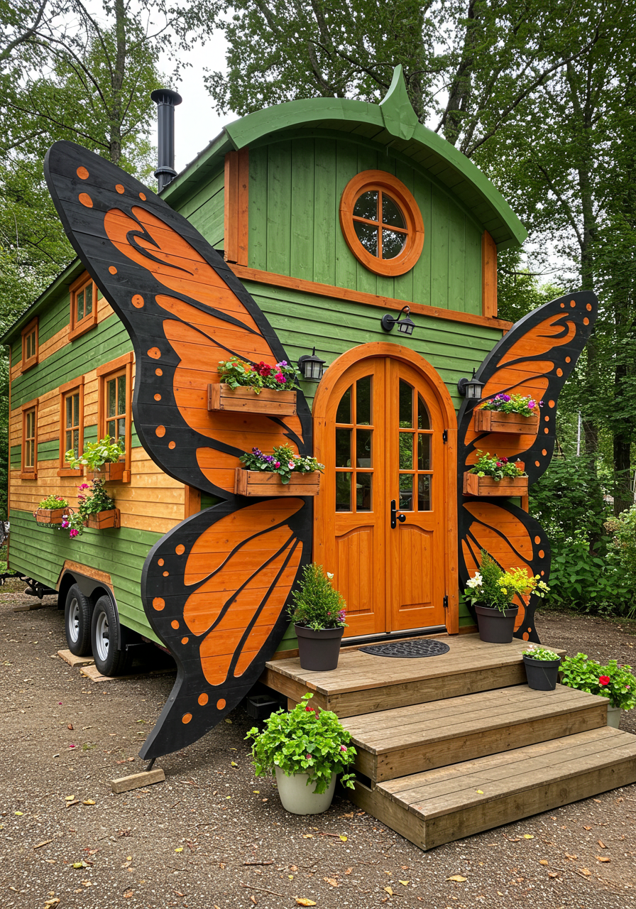 Rolling Timber Dreams Life in a Wooden Tiny House on Wheel (7)