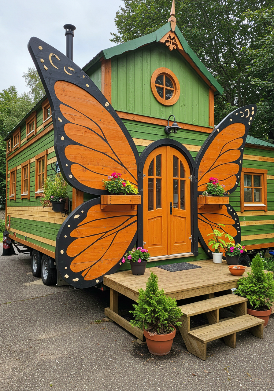 Rolling Timber Dreams Life in a Wooden Tiny House on Wheel (9)