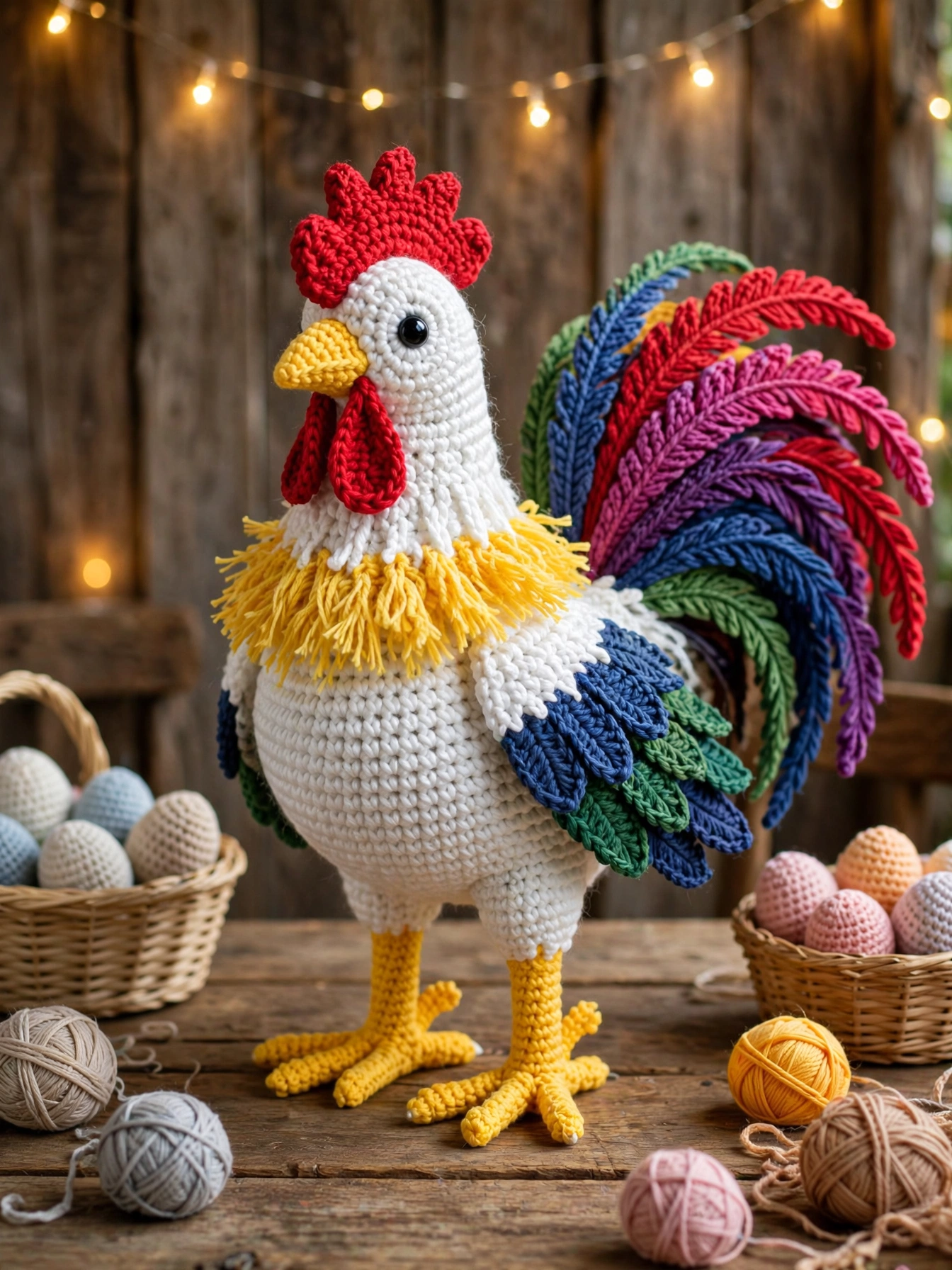 Crochet Rooster Amigurumi Pattern