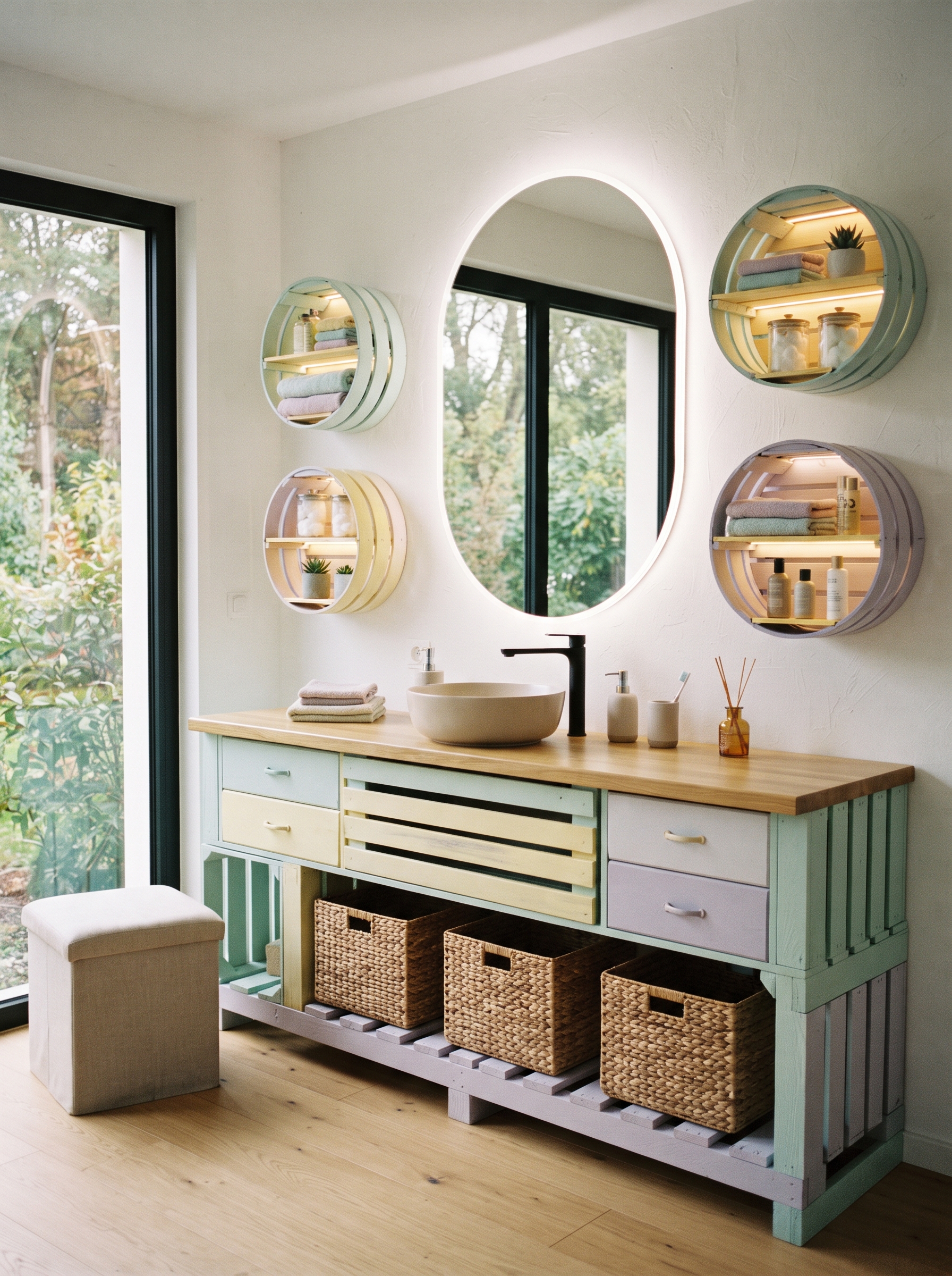 DIY Pallet Vanity Designs for Bedroom & Bathroom (1)