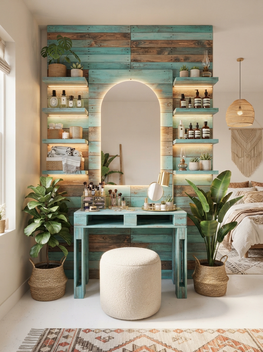 DIY Pallet Vanity Designs for Bedroom & Bathroom (11)