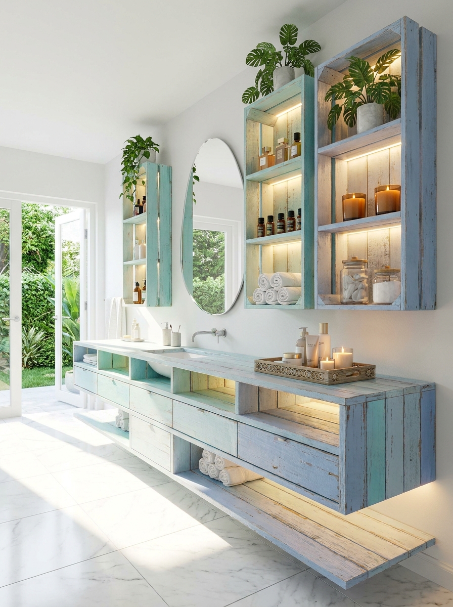 DIY Pallet Vanity Designs for Bedroom & Bathroom (14)
