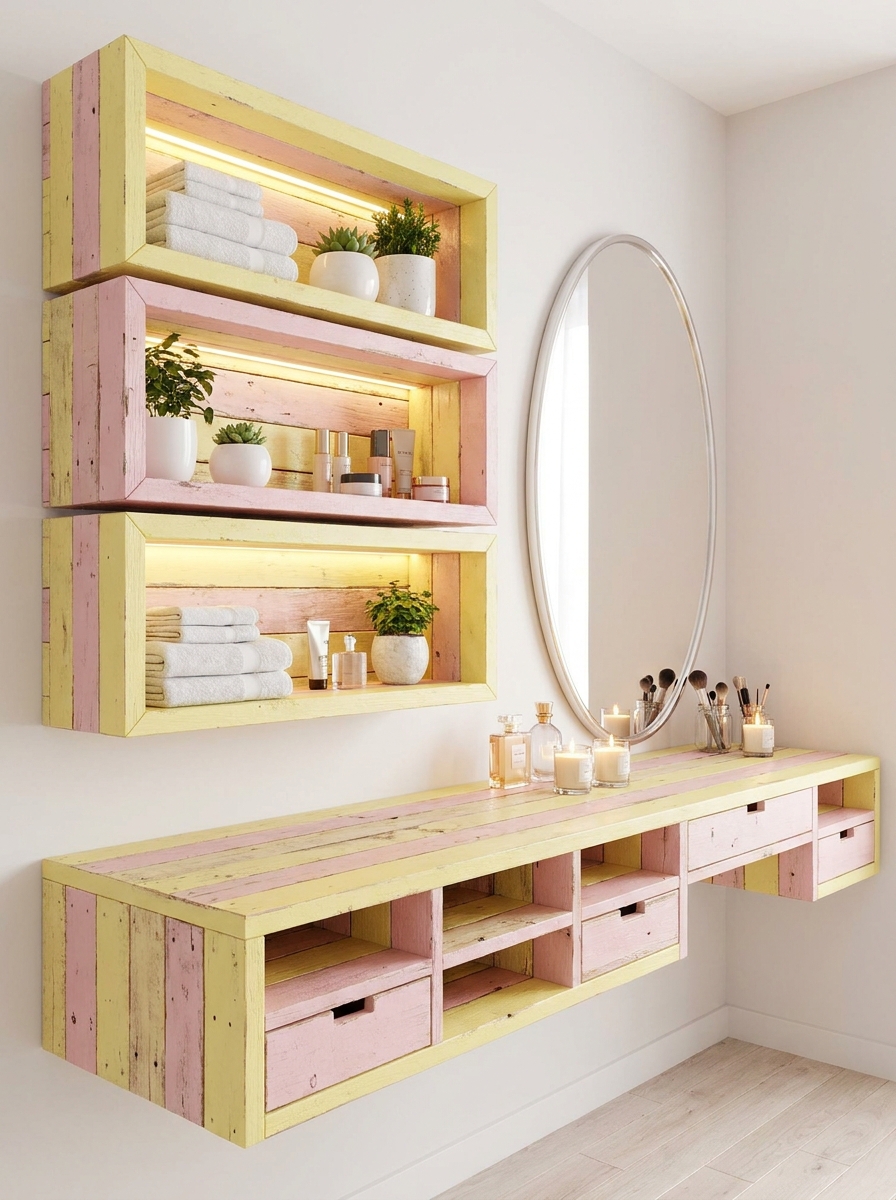 DIY Pallet Vanity Designs for Bedroom & Bathroom (15)
