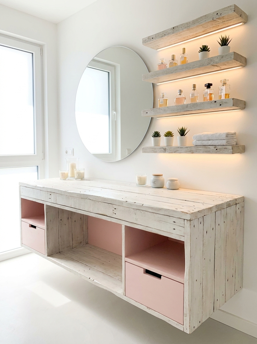 DIY Pallet Vanity Designs for Bedroom & Bathroom (22)