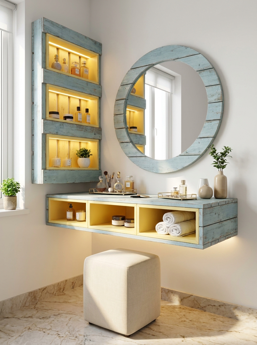 DIY Pallet Vanity Designs for Bedroom & Bathroom (26)