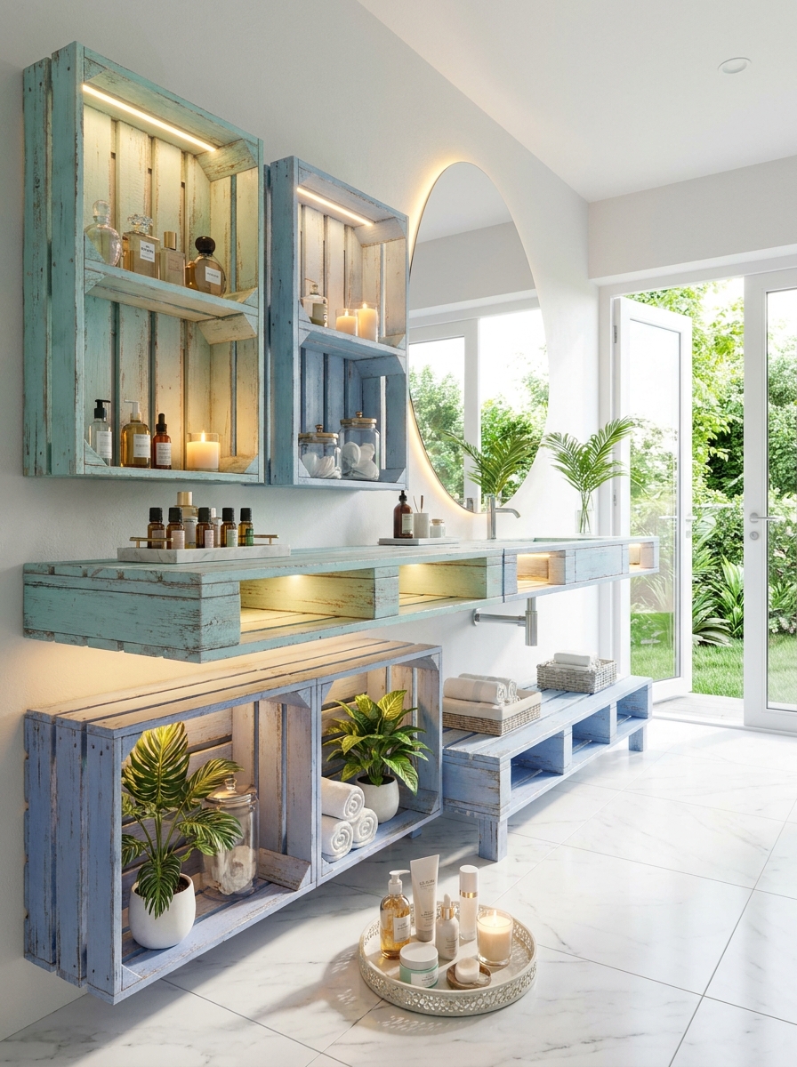 DIY Pallet Vanity Designs for Bedroom & Bathroom (3)