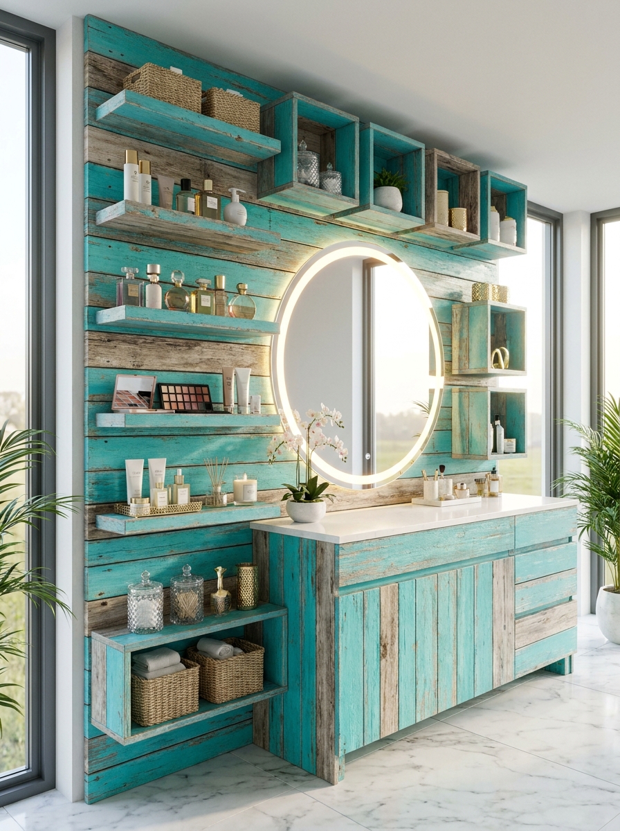 Modern Wooden Pallet Wall Shelves Creative DIY Storage & Decor Inspiration (1)