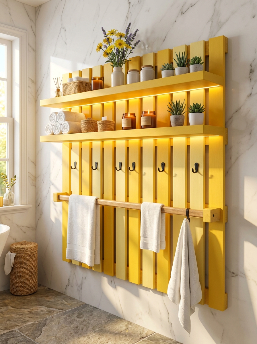 Modern Wooden Pallet Wall Shelves Creative DIY Storage & Decor Inspiration (15)