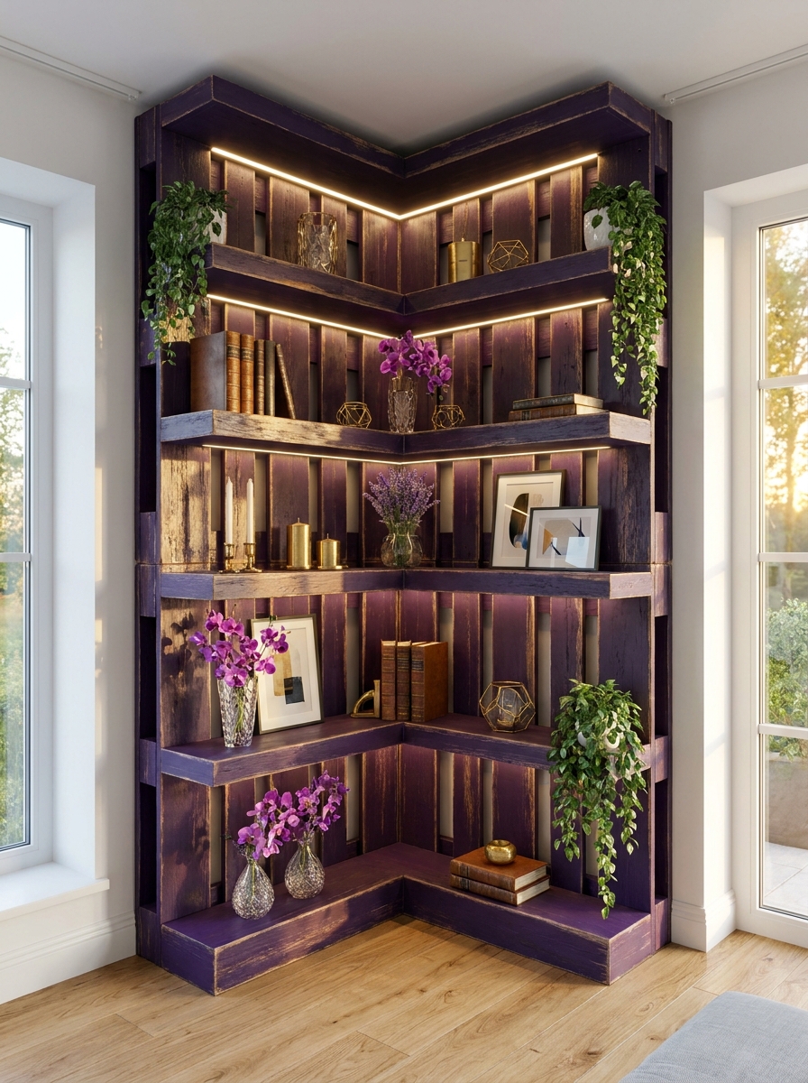 Modern Wooden Pallet Wall Shelves Creative DIY Storage & Decor Inspiration (4)