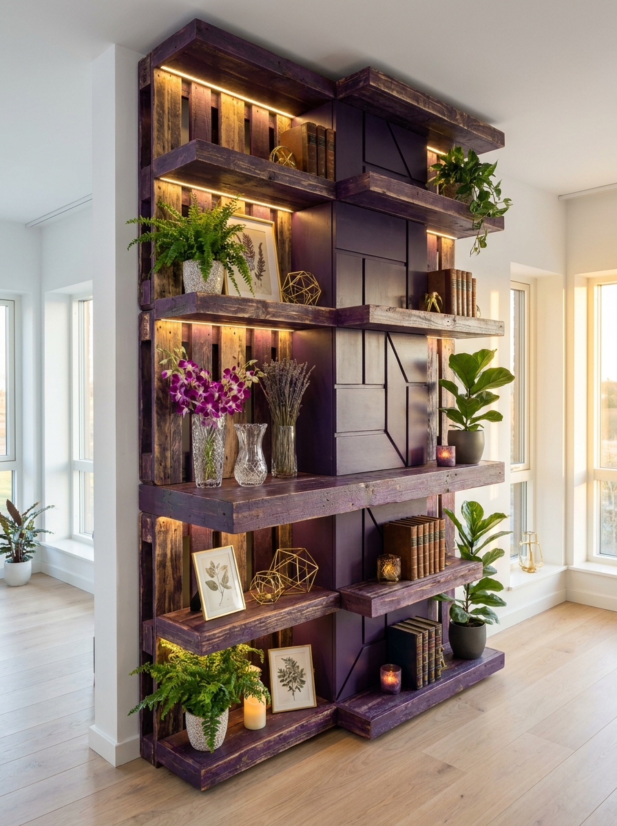 Modern Wooden Pallet Wall Shelves Creative DIY Storage & Decor Inspiration (5)
