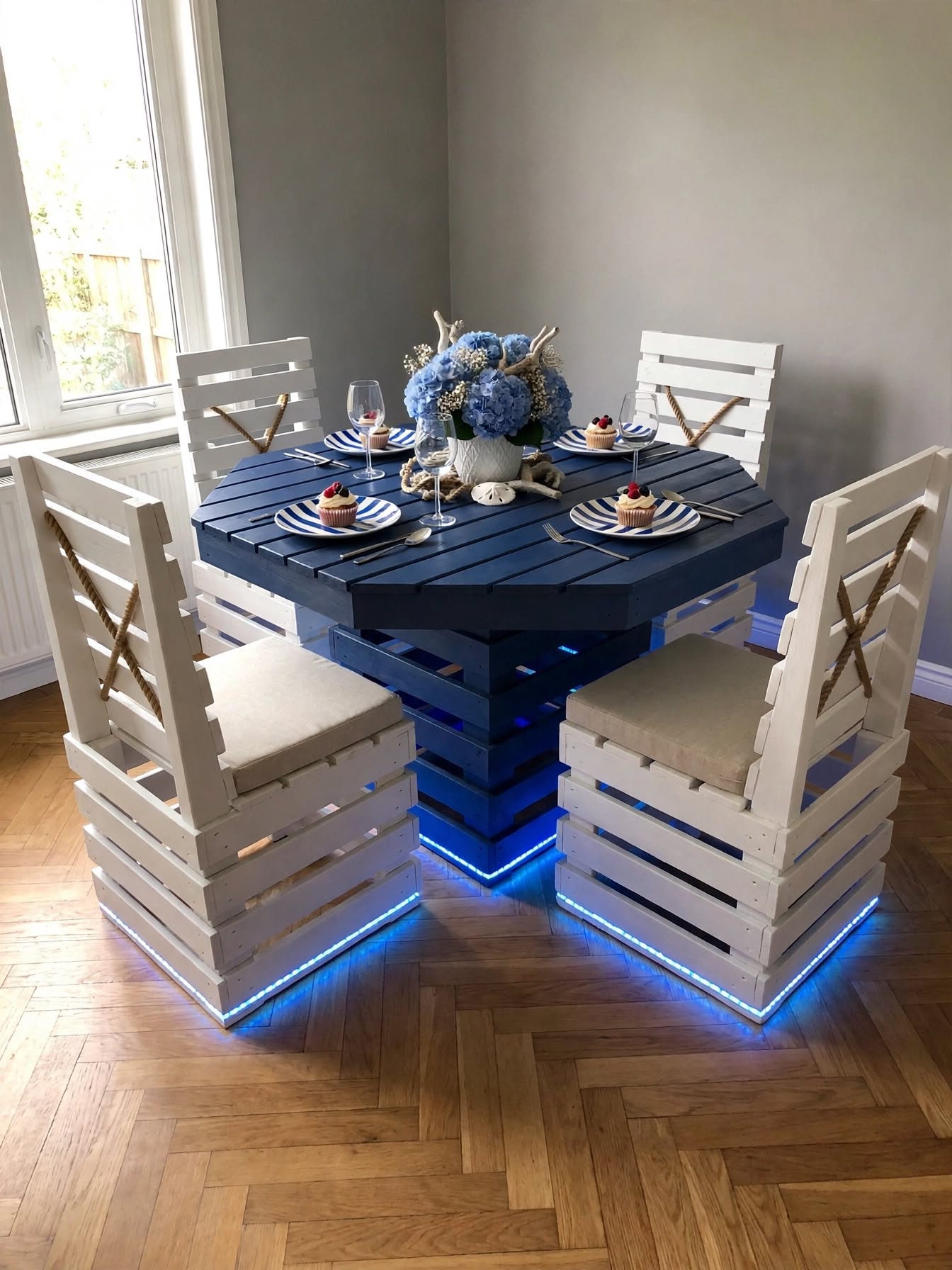 Beautiful Pallet Dining Setups (1)