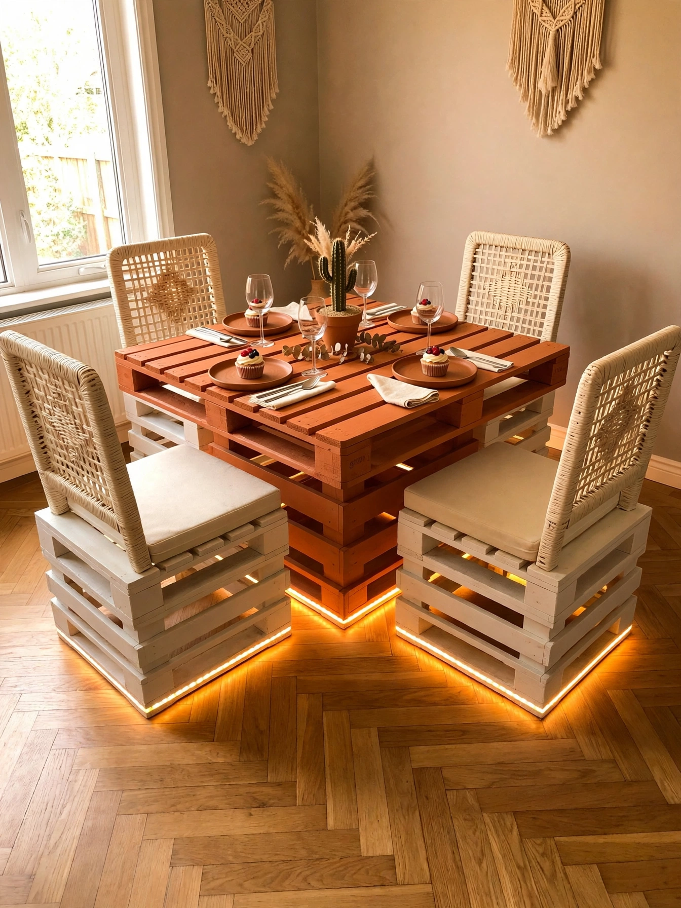 Beautiful Pallet Dining Setups (1)