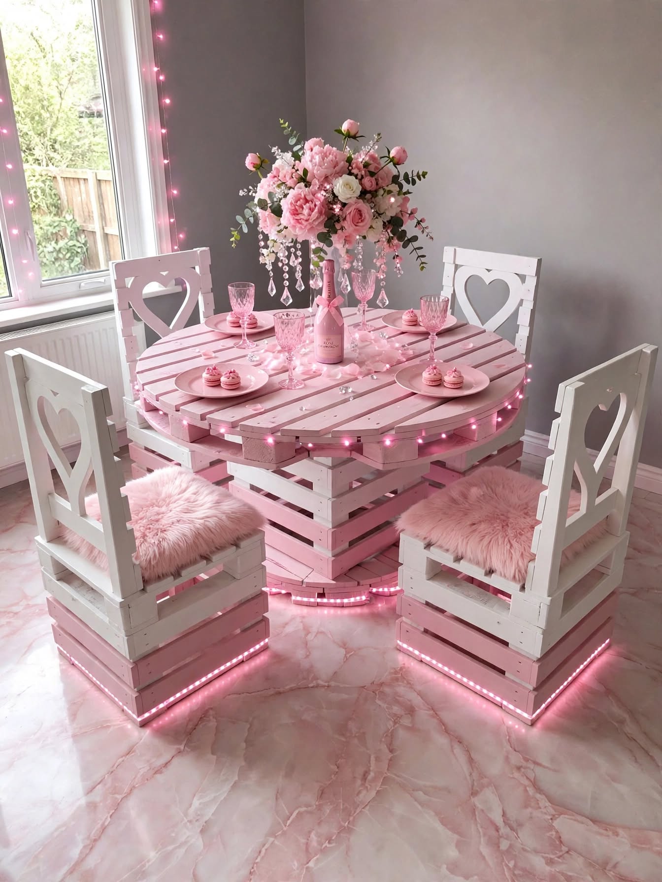 Beautiful Pallet Dining Setups (13)