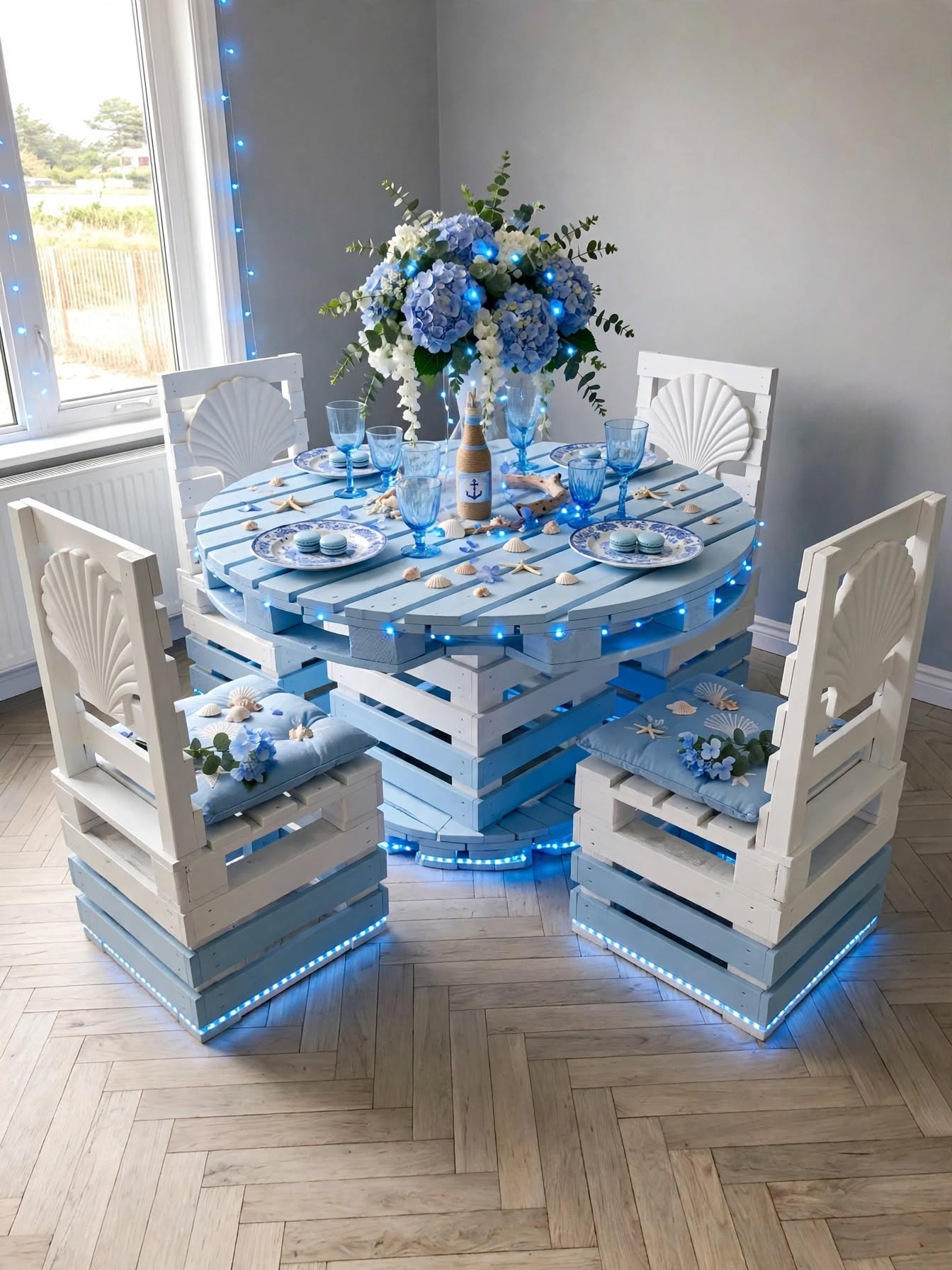 Beautiful Pallet Dining Setups (17)