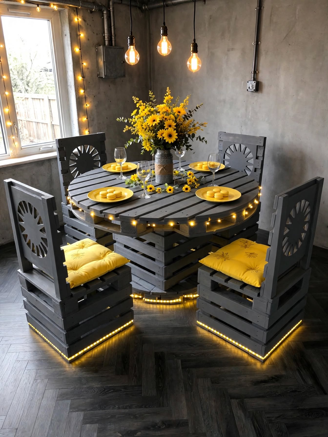 Beautiful Pallet Dining Setups (4)