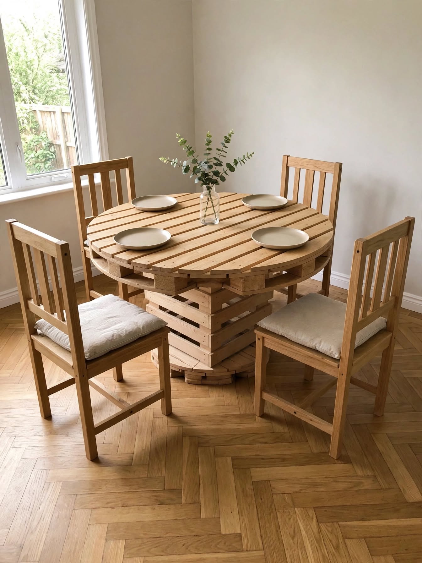 Beautiful Pallet Dining Setups (5)