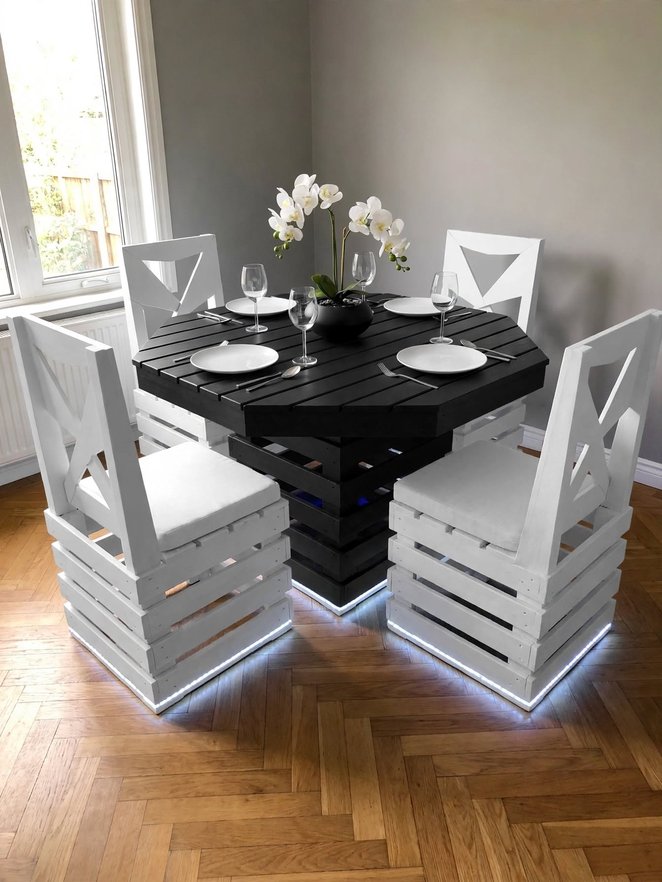 Beautiful Pallet Dining Setups (6)