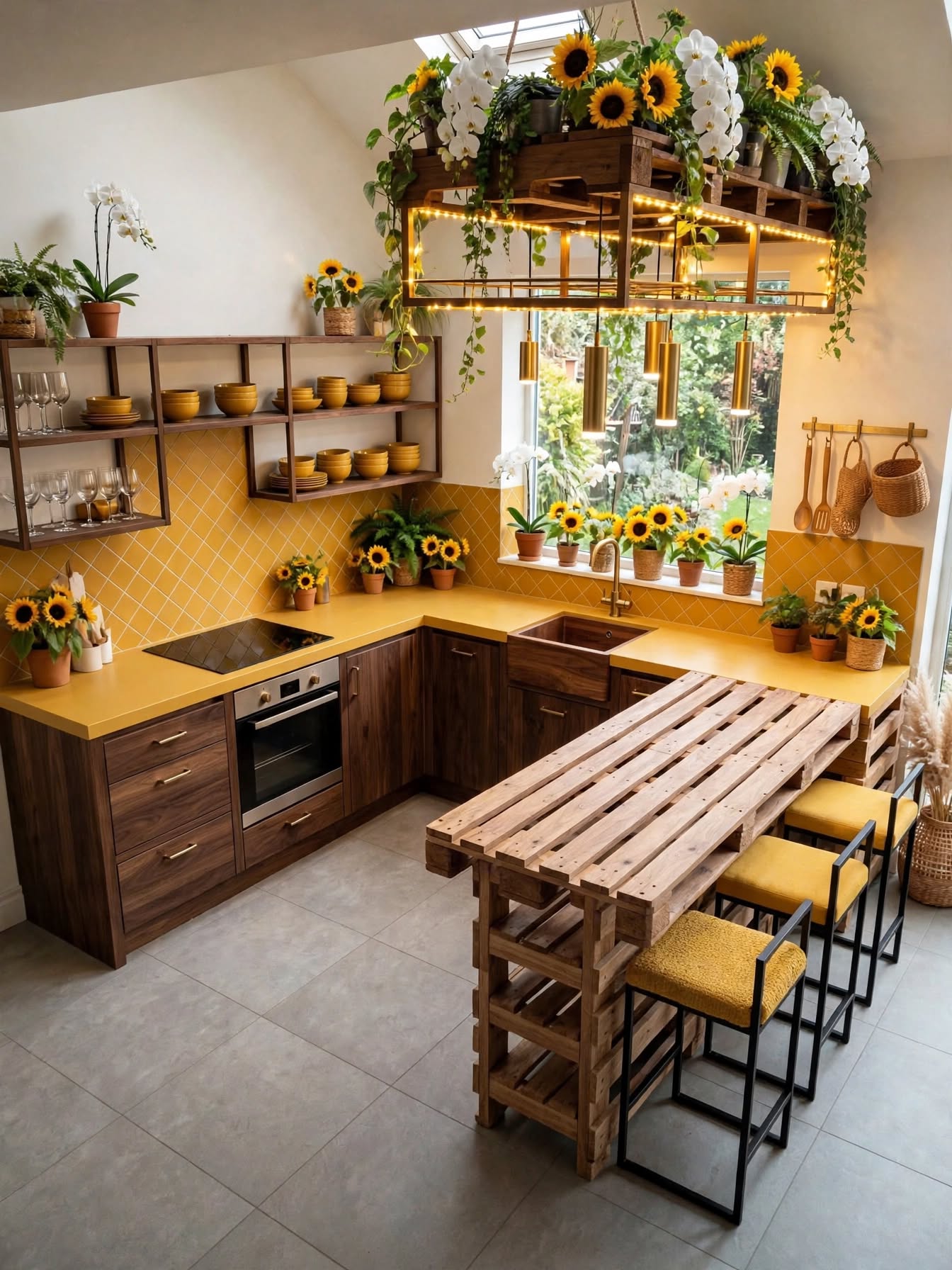 Creative Pallet Kitchen Makeovers with Totally New Designs (17)