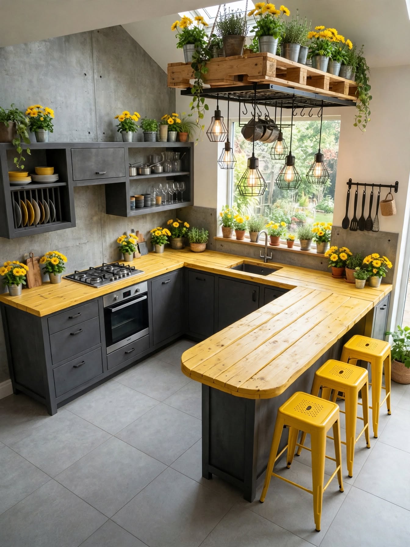 Creative Pallet Kitchen Makeovers with Totally New Designs (3)