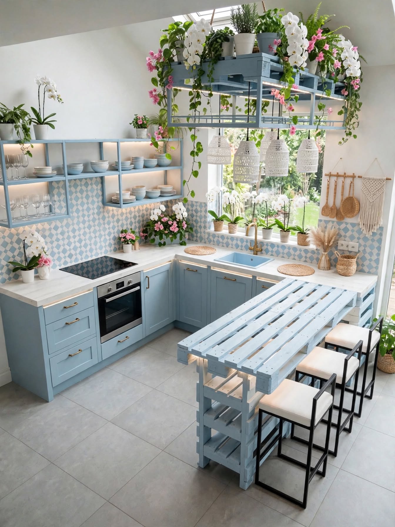 Creative Pallet Kitchen Makeovers with Totally New Designs (4)