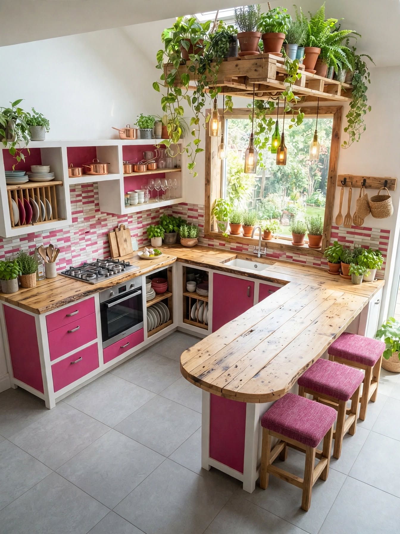 Creative Pallet Kitchen Makeovers with Totally New Designs (7)